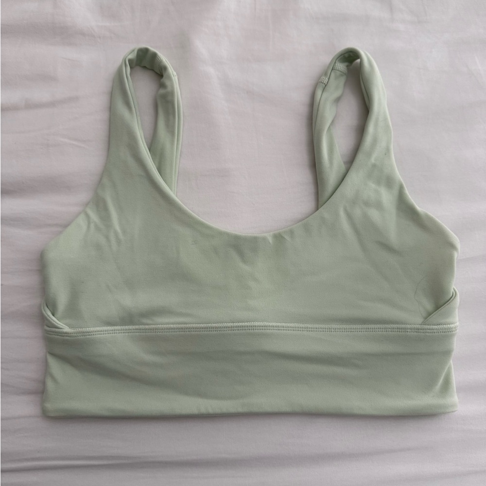 Lululemon Green Sports Bra Seamless Racerback